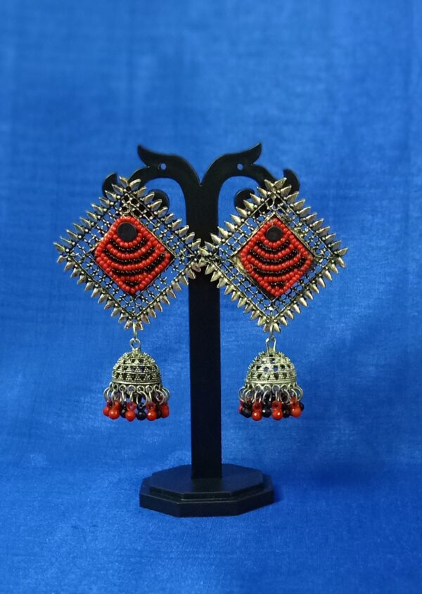 ARTIFICIAL BLACK METAL EARRING COMBO - Image 3